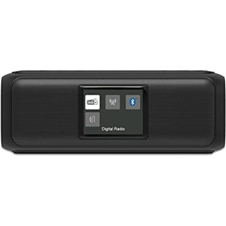 Karcher DAB Go tragbarer Bluetooth Lautsprecher & Digitalradio DAB+ / UKW Radio mit 2, 4" Farbdisplay/Wecker / 5 Watt Stereo-Sound/USB-C/Akku, Schwarz – Bild 3