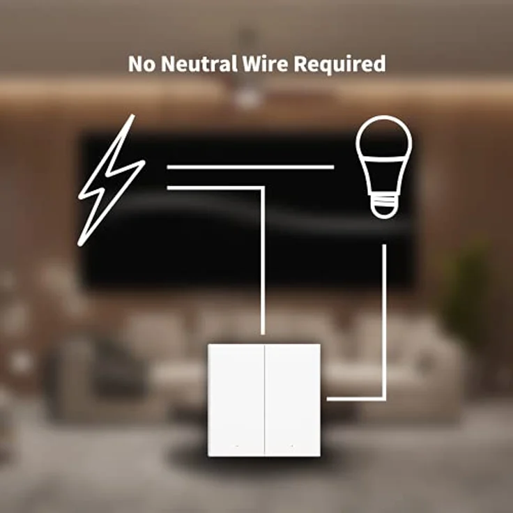 Aqara Smart Wall Switch H1(No Neutral, Double Rocker) (HomeKit) (WS-EUK02) – Bild 3