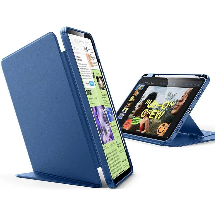 ESR Flip Hybrid Hülle mit Pencil Holder für iPad 10 (2022) 10.9 / 11 (2025), Navy Blau, schlank und schützend
