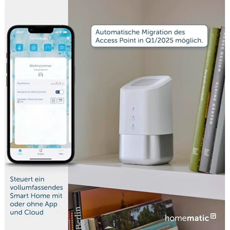 Homematic IP Home Control Unit, Smart Home Zentrale, Digitale Steuerung per kostenloser App, Alexa sowie Google Assistant, hoher Datenschutz – Bild 2