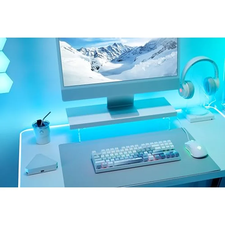 CHERRY XTRFY TAS MX 8.2 XAGA TKL Gaming-Tastatur, kabellos mit mechanischen CHERRY MX2A Red Switches und RGB-Hintergrundbeleuchtung, weiß – Bild 4
