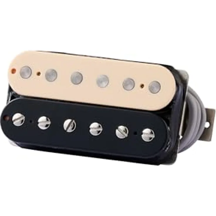 Gibson P-498T Zebra, Humbucker Tonabnehmer mit Vintage Alnico Magneten, 4-adrig, höhere Ausgangsleistung, singende, warme Leadsounds, Zebra Spulen