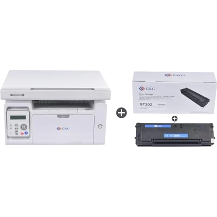 G&G M2022NW Laserdrucker, Multifunktionsgerät mit Drucker, Scanner, Kopierer, Schwarz-Weiss, WLAN, 22-23 Seiten/Min – Bild 1