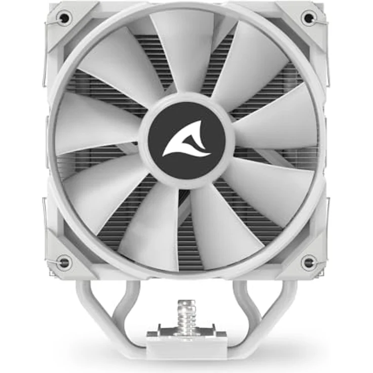 Sharkoon A40 RGB White Air Cooler, CPU Kühler mit 12 cm Lüfter und RGB-Beleuchtung, Weiss – Bild 6
