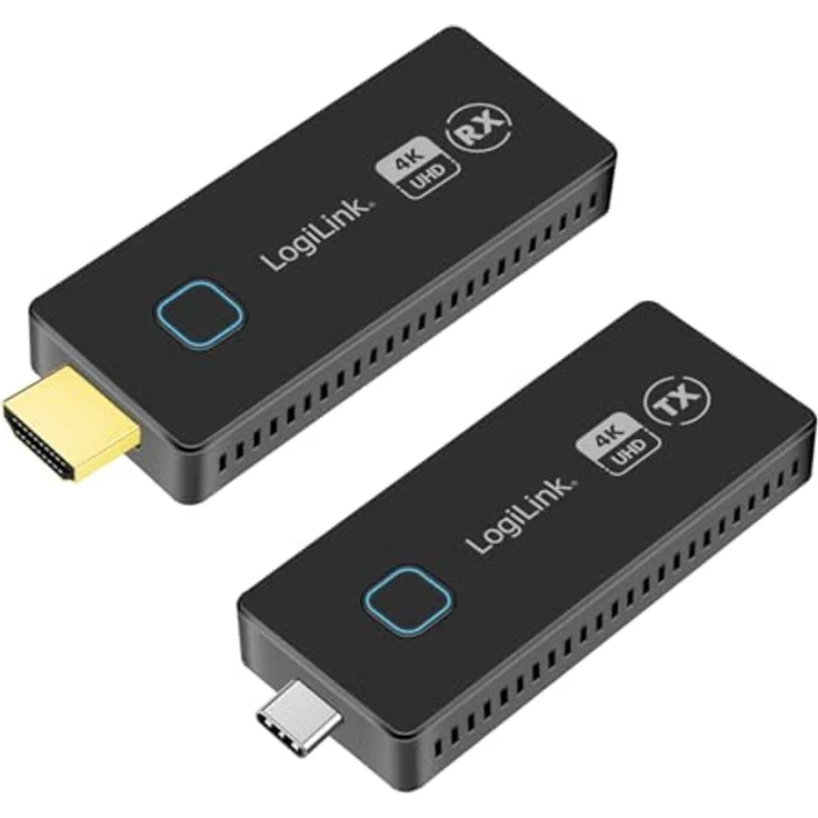 LogiLink HDW0104 HDMI-Übertragungs-Set, USB-C zu HDMI, drahtlos, 30m Reichweite, 4K@60Hz, für verlustfreie A/V-Übertragung – Bild 1