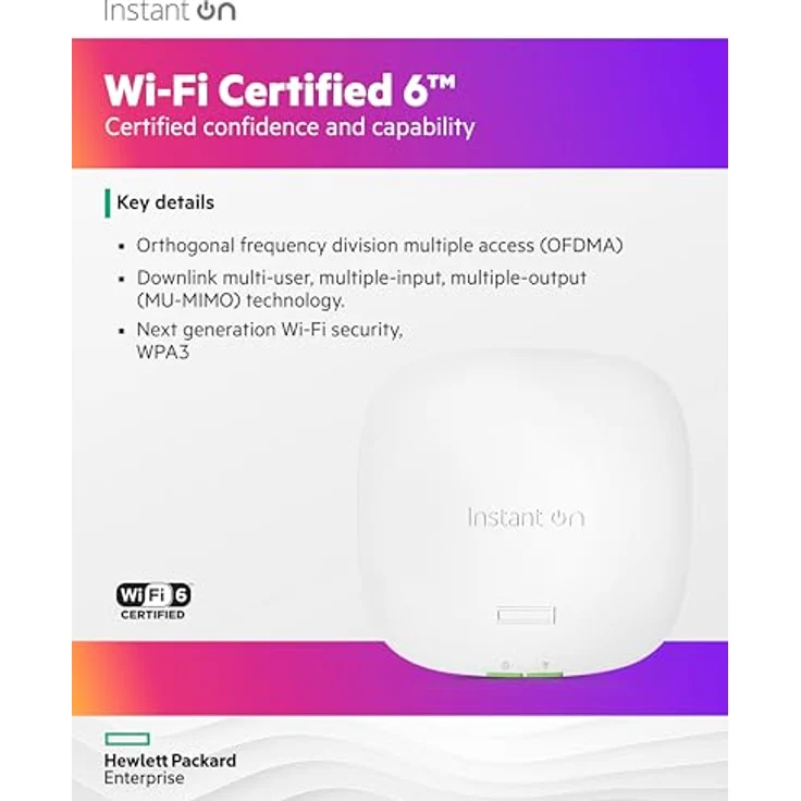HPE Aruba Instant On AP22 Access Point RW 2x2 Wi-Fi 6 Indoor – Bild 4
