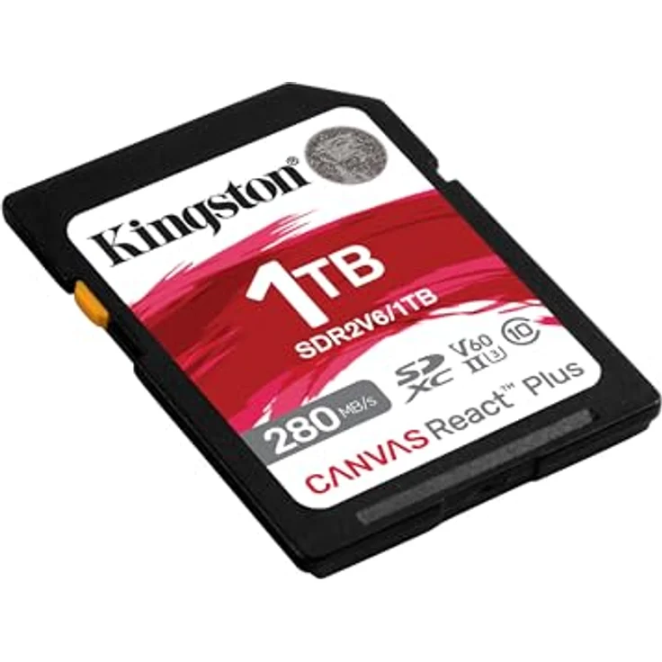 Kingston Canvas React Plus V60 SD 1TB SDXC UHS-II 280R/150W U3 V60 for Full HD/4K – Bild 2
