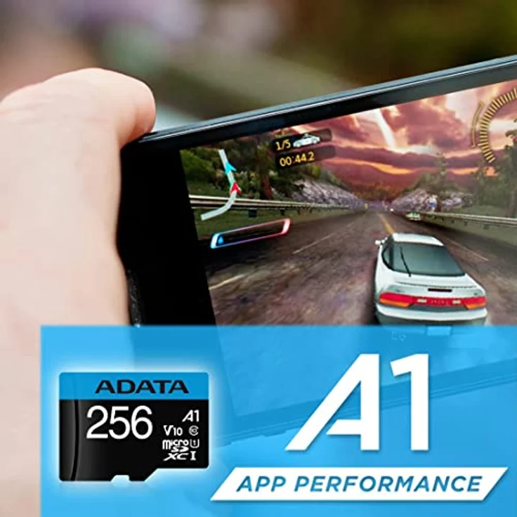 ADATA Premier Speicherkarte 256 GB MicroSDXC Klasse 10 UHS-I - Speicherkarten (256 GB, MicroSDXC, Klasse 10, UHS-I, 100 MB-s, Schwarz) – Bild 4