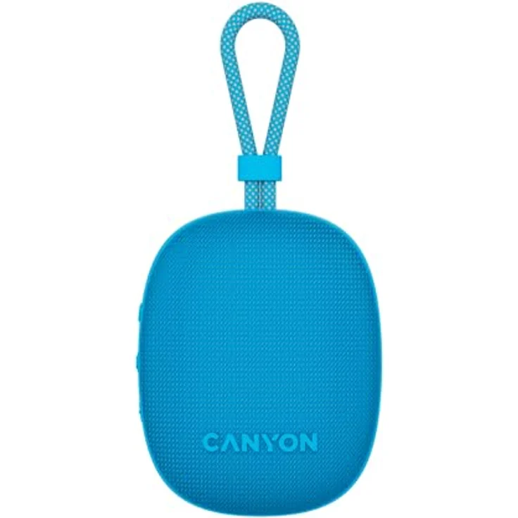 CANYON OnMove 12, Tragbarer kabelloser Lautsprecher, 5 W, IPX7 wasserdicht, Bluetooth 5.3, TWS-Stereo-Kopplung, 12 Stunden Spielzeit, USB-C-Schnellladung, 1200 mAh Akku, Blau – Bild 1