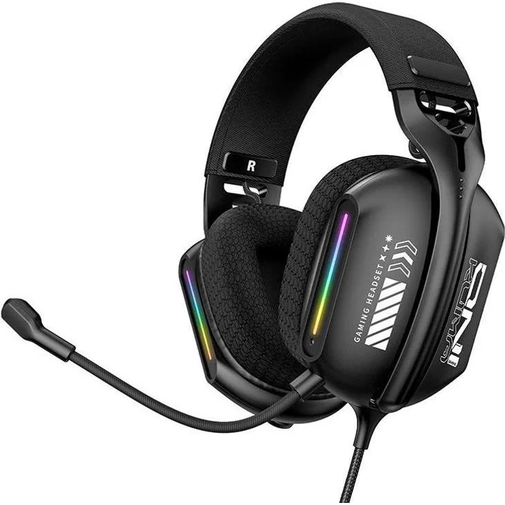 Onikuma X12 Black, 3.5MM Gaming Headset mit 40 mm Lautsprechern, kabelgebunden, schwarz, klare Sprachübertragung