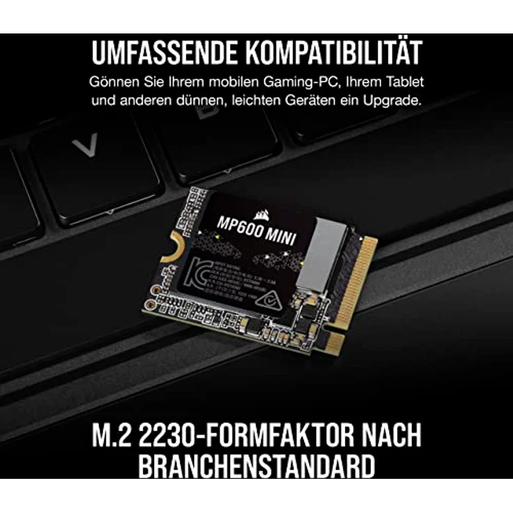 Corsair MP600 MINI 2TB NVMe PCIe M.2 2230 SSD (2000 GB, M.2 2230), SSD - Hochleistungs-SSD mit 2000 GB Speicherkapazität – Bild 4