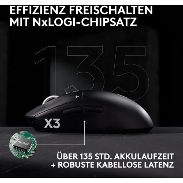 LOGITECH G PRO X3 SUPERSTRIKE Gaming-Maus, Pink Eclipse, kabellos, HERO 2 Sensor, 135 Stunden Akkulaufzeit – Bild 4