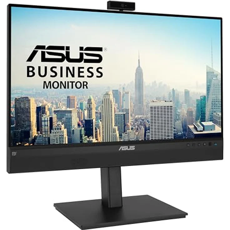 ASUS Business BE24ECSNK 24 Zoll Full HD Monitor mit Ergonomie, Webcam und Mikrofon - IPS Panel, 1920x1080, RJ45, DP Daisy Chain, HDMI, 80W USB-C - Schwarz – Bild 4