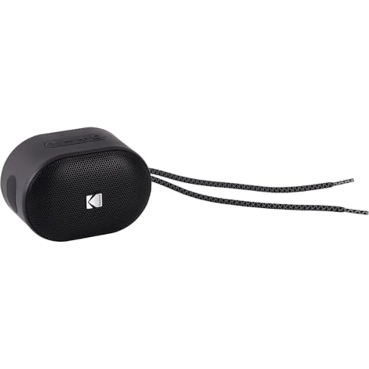 KODAK PWS-2234, Tragbarer Bluetooth-Lautsprecher mit IPX6 wasserdichter Bauweise, immersivem Klang und 9,5 Stunden Akkulaufzeit, Schwarz – Bild 3