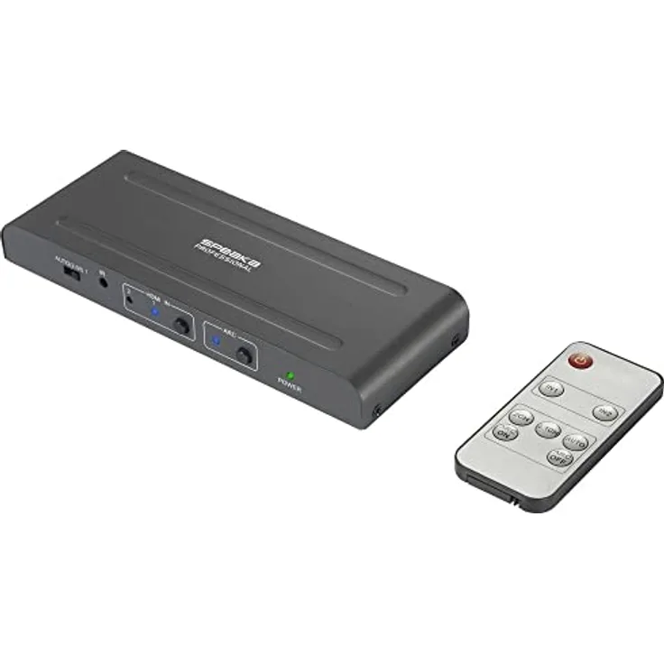 SpeaKa Professional SP-HDA-300 2+1 Port HDMI-Switch UHD 4K @ 60 Hz