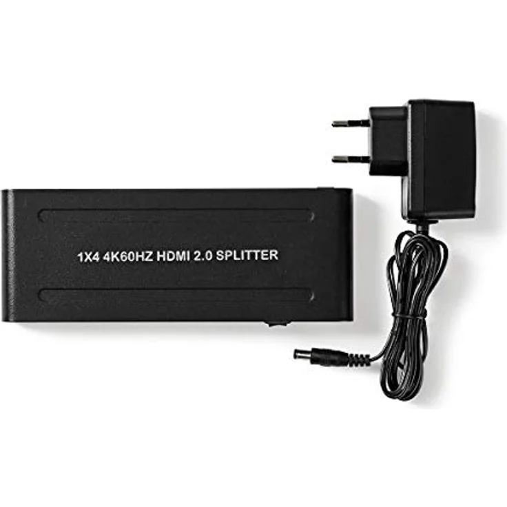 HDMI T Splitter | 4-Port Port(s) | HDMIT Eingang | 4X HDMIT Ausgang | 4K@60Hz | 18 Gbps | Metall | Anthrazit – Bild 3