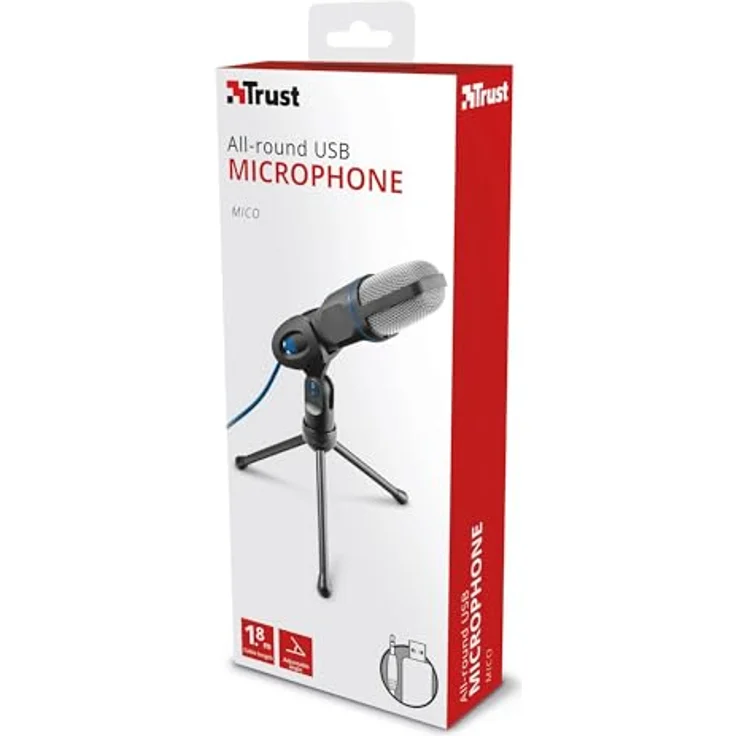 TRUST Mico USB Microphone Schwarz (18290220103) – Bild 12