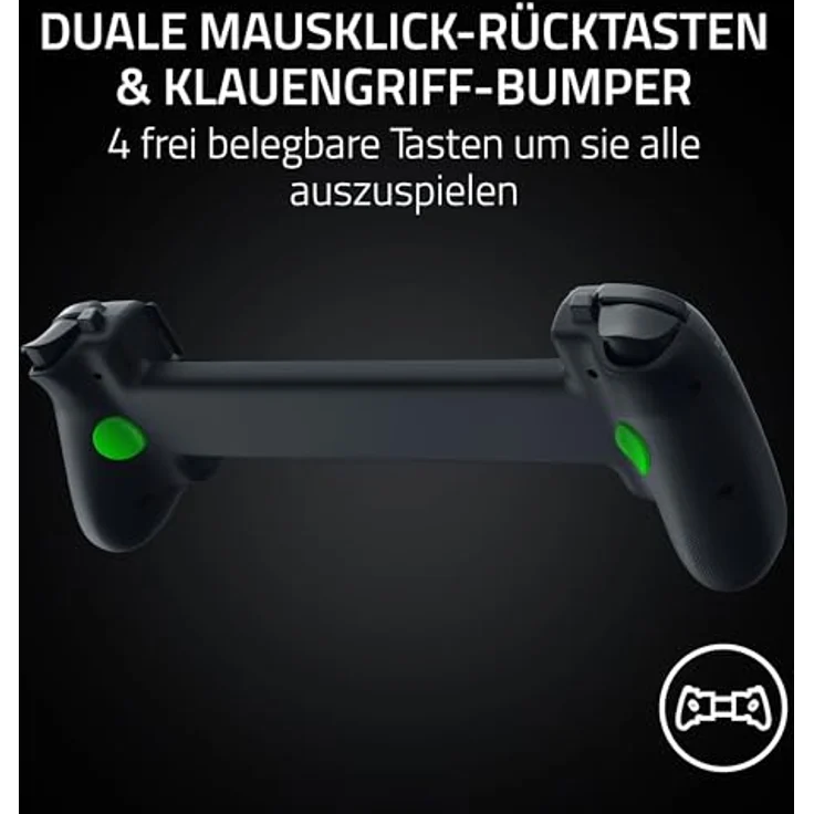Razer Kishi V3 Pro XL, Gaming Controller für Android und iOS, Fullsize-Format, schwarz, mit austauschbaren Kappen und dualen Mausklick-Rücktasten – Bild 5