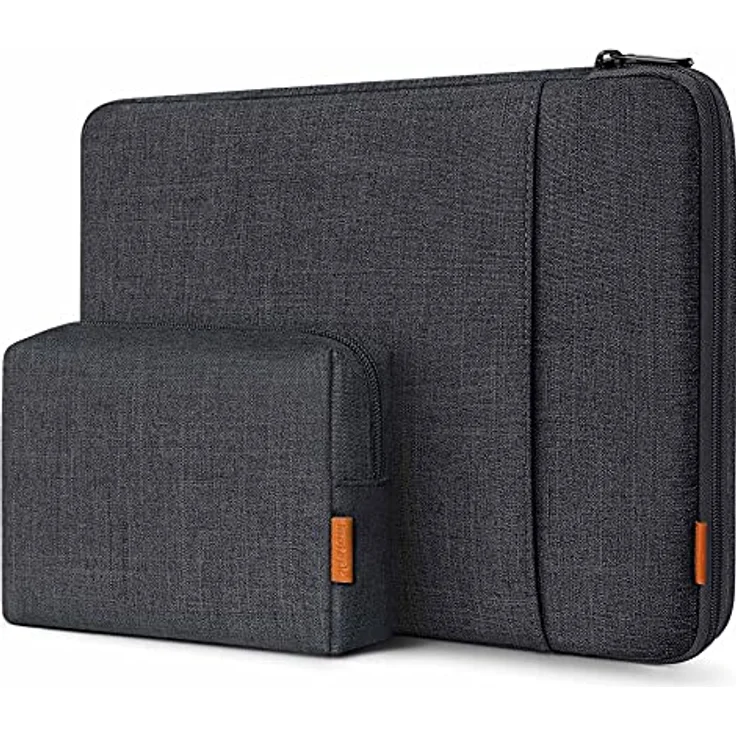 Inateck 360° Rundumschutz Laptoptasche Hülle Kompatibel mit 15,3 MacBook Air M3/A3114 M2/A2941 2024-2023, 14.4 Surface Laptop Studio, minimalistisches Design, stoßfest, schwarz – Bild 1