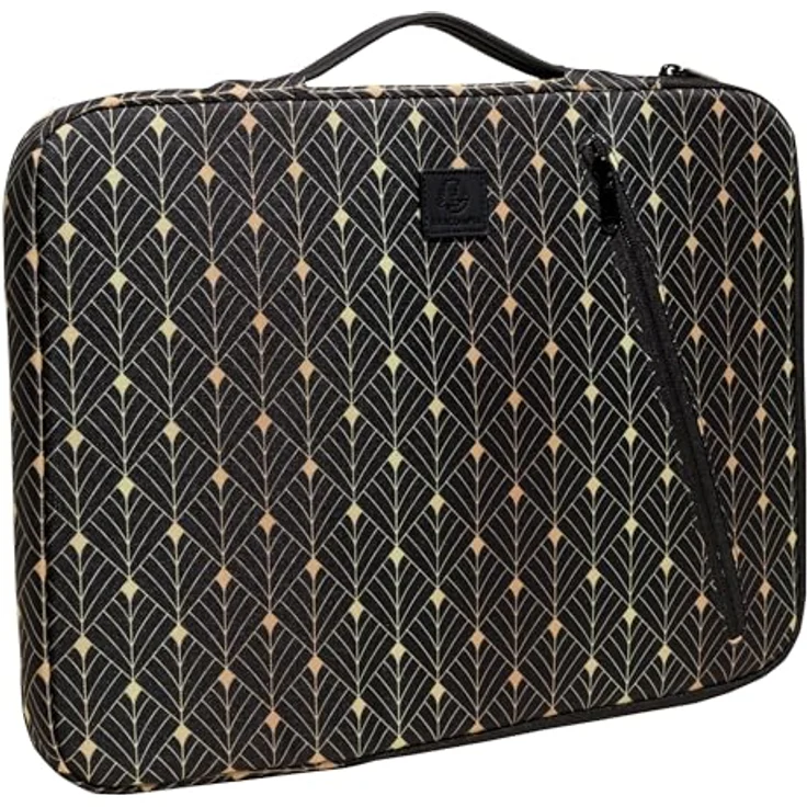 Exacompta Laptophülle NeoDeco (16", Universal), Notebooktasche aus recyceltem Polyester, wasserabweisend, schwarz – Bild 3