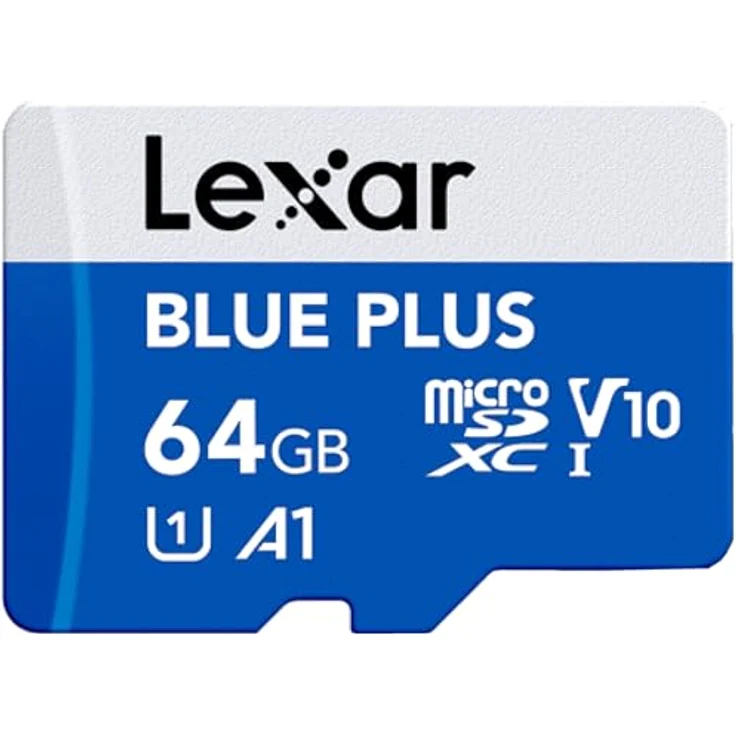 Lexar BLUE PLUS 64 GB MicroSDXC UHS-I, 100 MB/s Lesegeschwindigkeit, A1, blau – Bild 1
