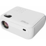 TECHNAXX TX-332 Full-HD Beamer 1080p, Heimkino-Projektor mit Lautsprecher, Fernbedienung, 200 lm, Netflix vorinstalliert, Weiss