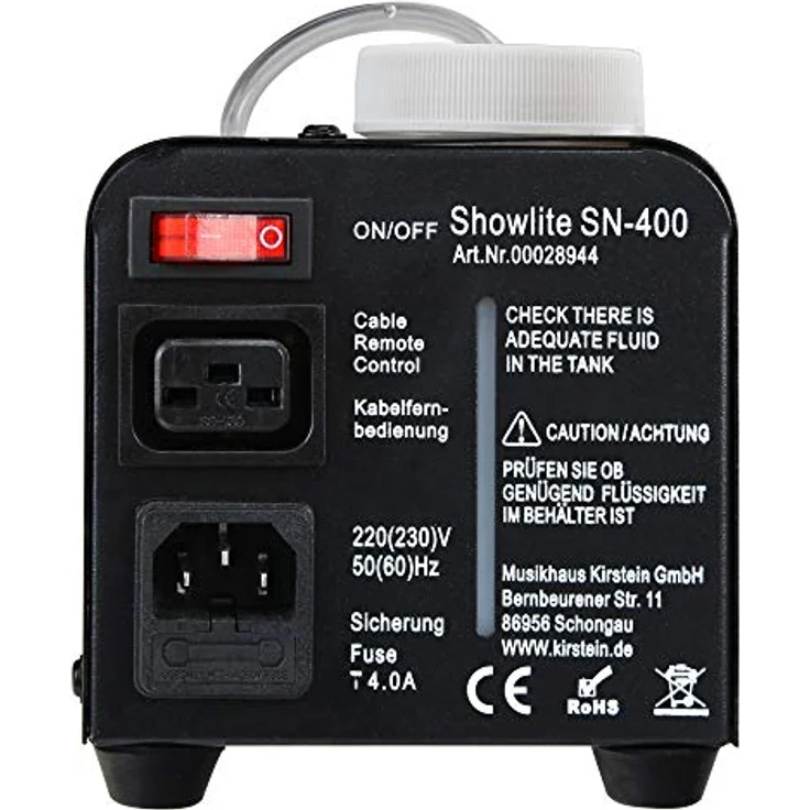 Showlite SN-400 Nebelmaschine + 5L Fluid Set – Bild 4