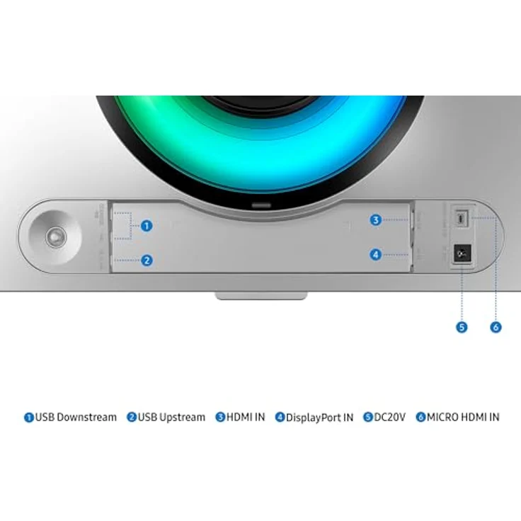 Samsung Odyssey OLED G93SC Curved Gaming Monitor, 49 Zoll, OLED-Panel, 5.120 x 1.440 Pixel, Freesync Premium Pro, Bildwiederholrate 240 Hz, Reaktionszeit 0,03 ms (G/G), Bildschirmkrümmung 1.800R – Bild 4