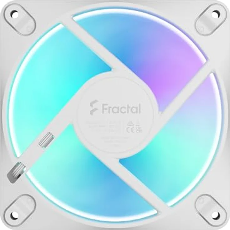 Fractal Design Dynamic 3 12 PWM RGB White, Gehäuselüfter 120mm mit RGB-Beleuchtung und max. 63.9 CFM – Bild 6