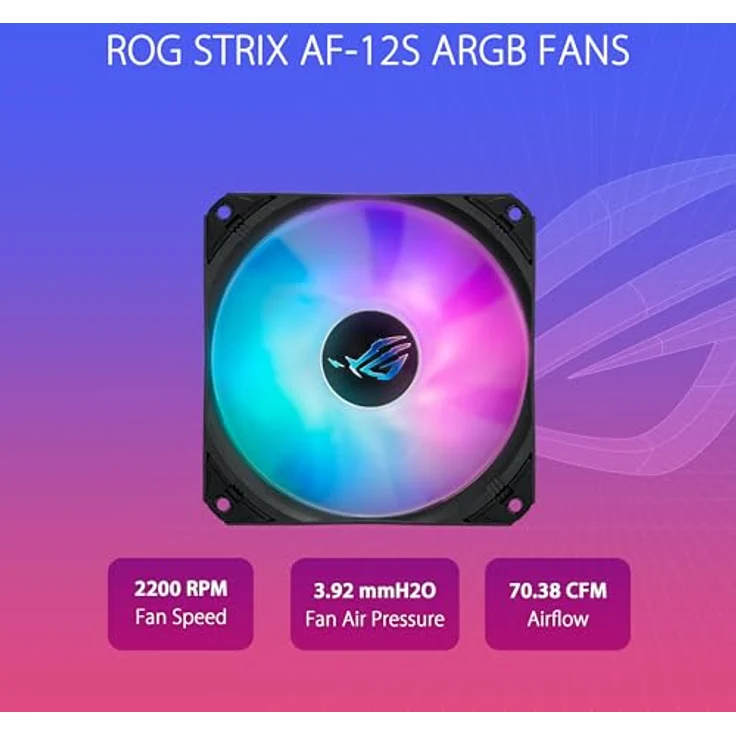ASUS ROG Strix LC III 360 ARGB All-in-One Flüssig-CPU-Wasserkühlung schwarz (DREI adressierbare ROG ARGB-Lüfter, Anti-Vibrations-Gummi, Intel & AMD Kompatibilität) – Bild 4