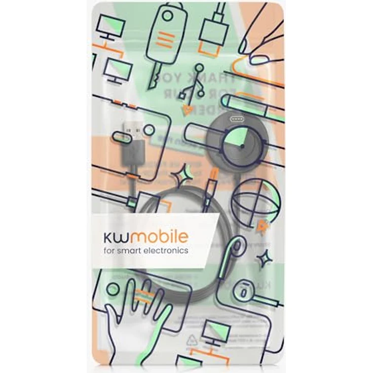 kwmobile USB Kabel Charger kompatibel mit Garmin Forerunner 55 / 255 / 255 Music / vivoactive 5 Ladekabel - Smart Watch Ersatzkabel - Fitnesstracker, Schwarz – Bild 7