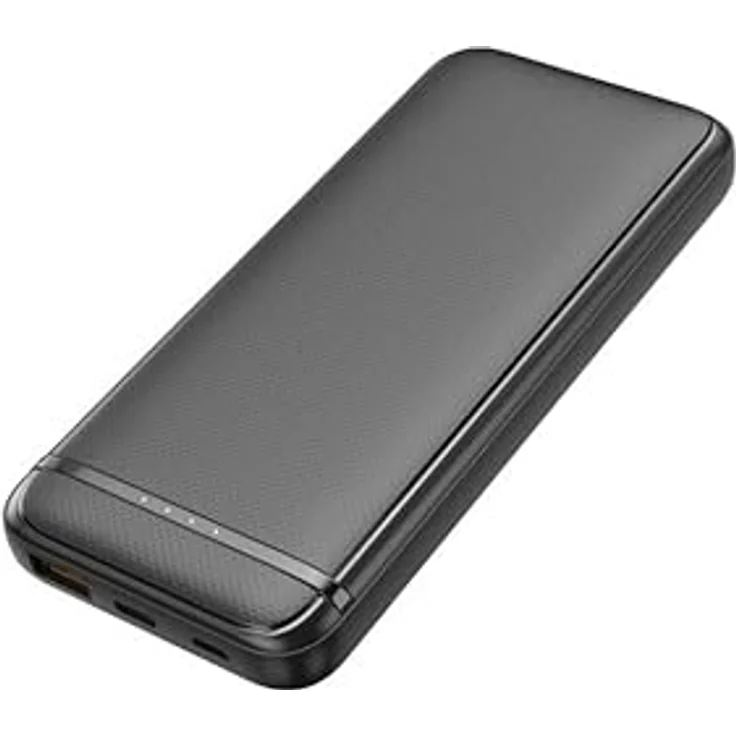 Denver PQCA-10320, Schnelllade-Powerbank 10000mAh mit integrierten USB-C- und Lightning-Kabeln, vielseitige Anschlüsse und PD20W Schnellladefunktion – Bild 2
