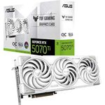 ASUS TUF Gaming GeForce RTX 5070 Ti, 16GB GDDR7 White Gaming OC Edition, NVIDIA DLSS 4, 2,5-Slot Design, PCIe 5.0, 3x DisplayPort 2.1b, 2x HDMI 2.1b, weiß