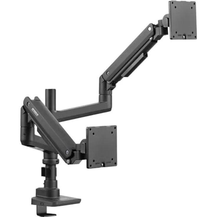 Speaka Professional SP-MM-980 2fach Monitorhalterung 43,2 cm (17) - 124,5 cm (49) Schwarz Höhenverstellbar, Neigbar+S