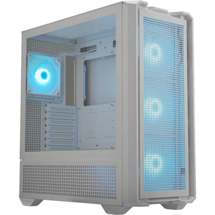 COUGAR MX600 RGB Mesh High Airflow Full Tower Gaming Gehäuse – Weiß mit effizientem Kabelmanagement – Bild 4