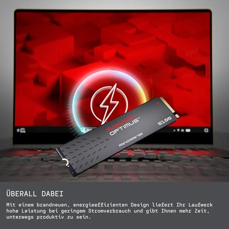 SanDisk Optimus 5100 NVMe SSD 2 TB, bis zu 7.100/6.700 MB/s, M.2 2280, PCIe 4.0x4 – Bild 4