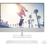 HP Pavilion All in One PC | 27 Zoll IPS QHD Display | Intel Core i7-13700T | 16 GB DDR4 RAM | 1 TB SSD | Intel UHD Grafik 770 | QHD TNR 5MP IR Kamera | Windows 11 Home | QWERTZ Tastatur | Weiß