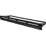 Intellinet 720427 24-Port Patchpanel unbestückt 1 HE 19" 19 Zoll schwarz