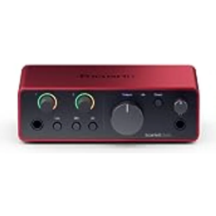 Focusrite Scarlett Solo 4. Gen USB-Audio-Interface für Gitarristen, Sänger und Produzenten — Aufnahmen in HiFi-Studioqualität sowie sämtliche Software, die Sie zur Aufnahme benötigen