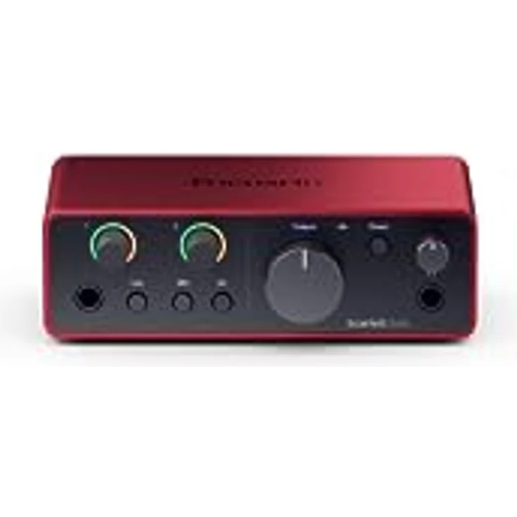 Focusrite Scarlett Solo 4. Gen USB-Audio-Interface für Gitarristen, Sänger und Produzenten — Aufnahmen in HiFi-Studioqualität sowie sämtliche Software, die Sie zur Aufnahme benötigen – Bild 1