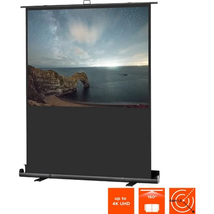 celexon Mobile Business- und Heimkino-Beamer-Leinwand Ultramobil Plus Professional tragbar mit Scherengelenk - 120 x 68 cm - 16:9 - Gain 1,2 – Bild 4