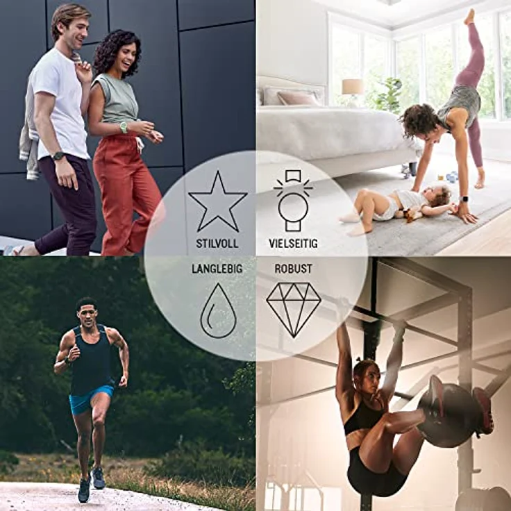 Garmin Ultrafit-Armband 22 mm Nylon Schwarz, Smartwatch-Armband für optimale Passform und Tragekomfort – Bild 5