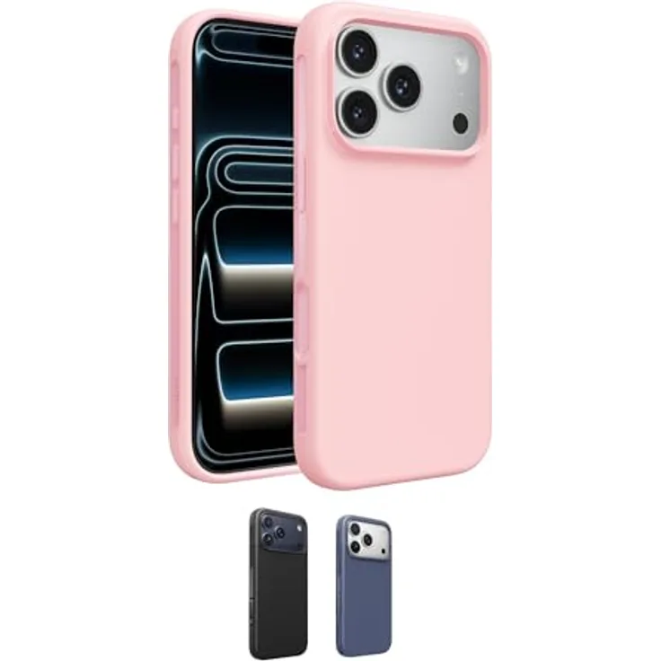 Belkin SheerForce Protect, magn. Schutzhülle für iPhone 17 Pro, stoßfest bis 4m, pink, kabelladesicher