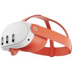 Meta Quest 3 Colored Facial Interface & Strap Virtual-Reality-Brille, Blood Orange Variant