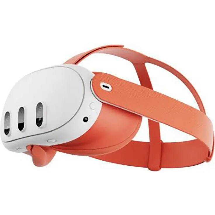 Meta Quest 3 Colored Facial Interface & Strap Virtual-Reality-Brille, Blood Orange Variant
