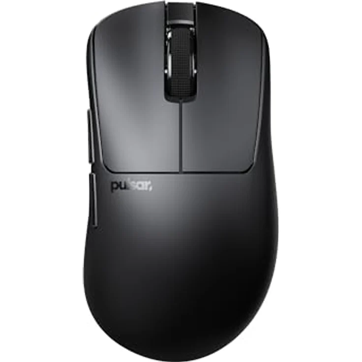 Pulsar Gaming Gears Xlite Crazylight, Kabellose Gaming-Maus, Ultraleicht 44 g, 32000 DPI, 8K-kompatibel, Medium, Jet Black – Bild 1