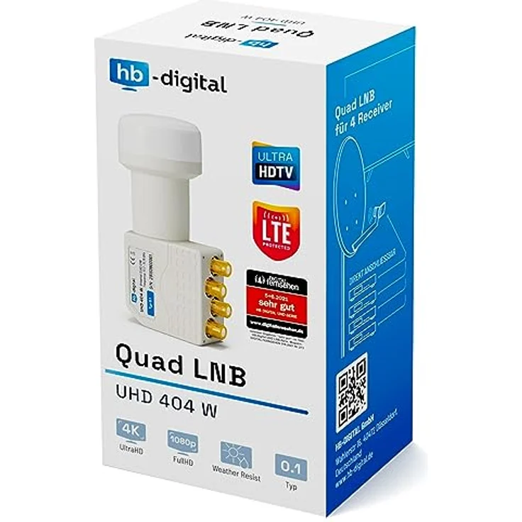 HB-DIGITAL UHD 404 W Quad LNB ''WEISS'' – Bild 9