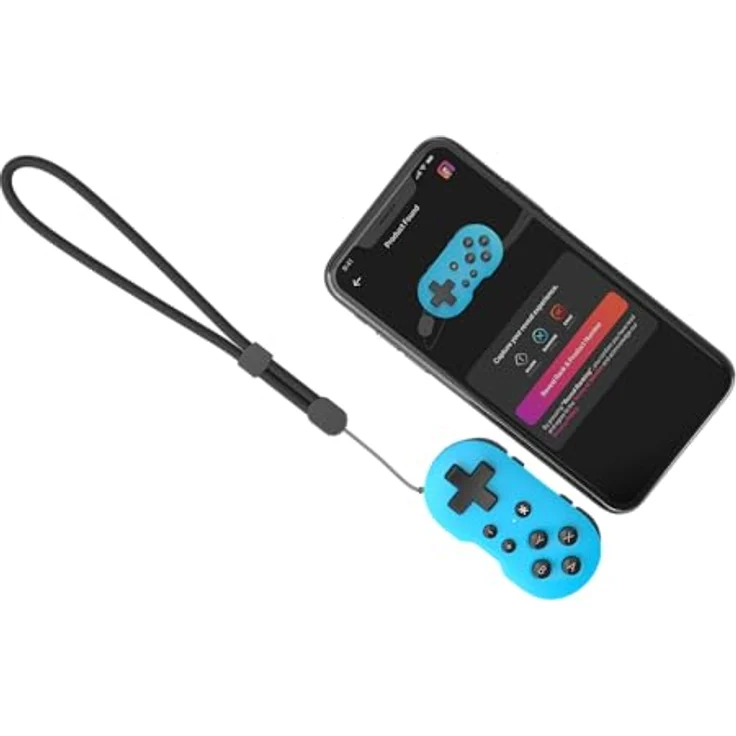 CRKD ATOM Controller, Bluetooth 5.0 Wireless Gamepad für Switch, PC, Mobile/Tablet, Smart TV, 10 Stunden Spielzeit, Sky Blue – Bild 3