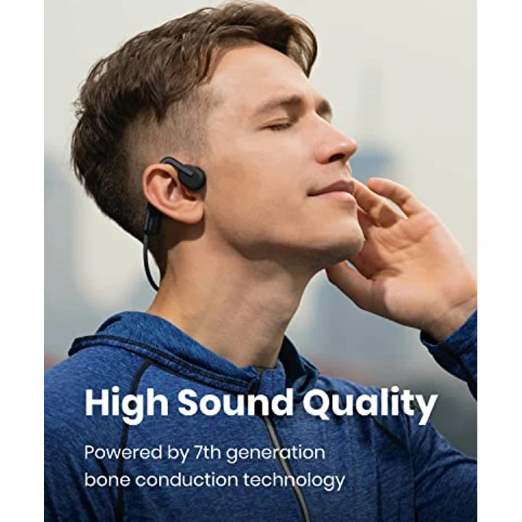 Shokz OpenMove S661GY Open-Ear-Kopfhörer, Sportkopfhörer, wasserdicht, grau – Bild 2