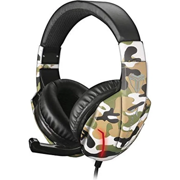 Gaming-Kopfhörer Techmade TM-FL1 Camouflage Grün